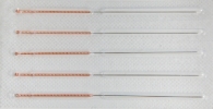 Corporal needles 0.3x15mm (copper handle) (100 pcs)
